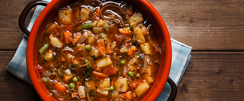 Minestrone with Endive & Pepperoni