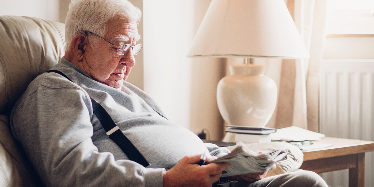 Living a sedentary lifestyle is one risk factor for dementia.