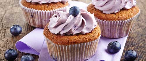 Try this Healthier Recipe for Blueberry Cupcakes