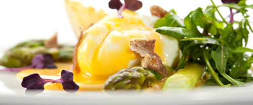 Try this Asparagus Salad Topped with Poached Eggs