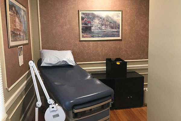 Dr. Christine Blake Smith's primary care office exam room.
