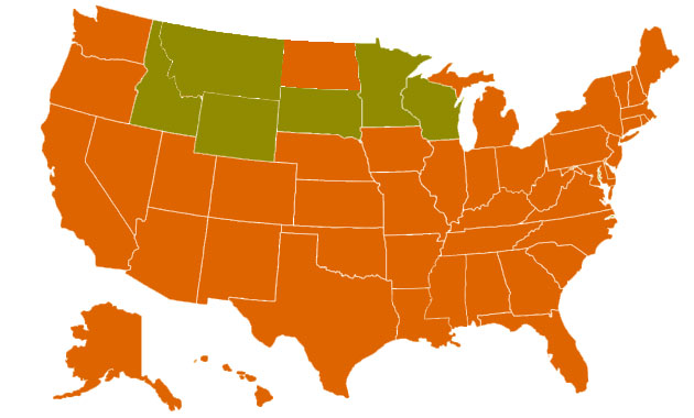 map of MDVIP locations throughout the US