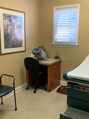 Dr. Siena Shields Alford Conway, South Carolina Primary Care Office exam room.