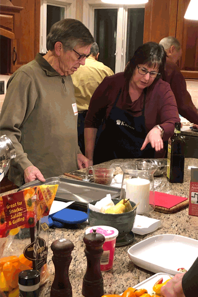 Dr. Karen Peters hosts a cook with the doc event.