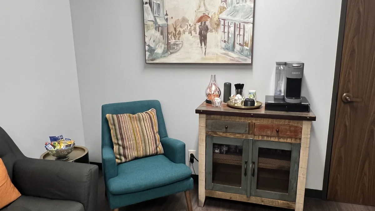 Guy coffee station