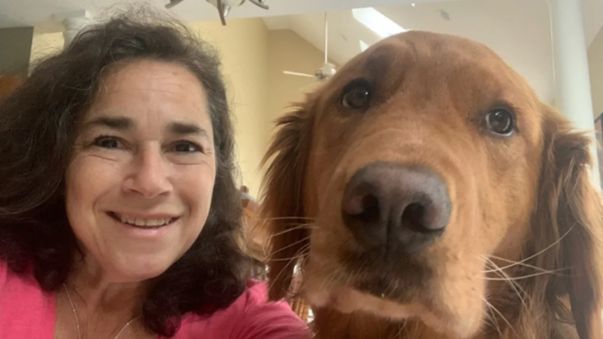 Dr. Buckman with her dog Ginger