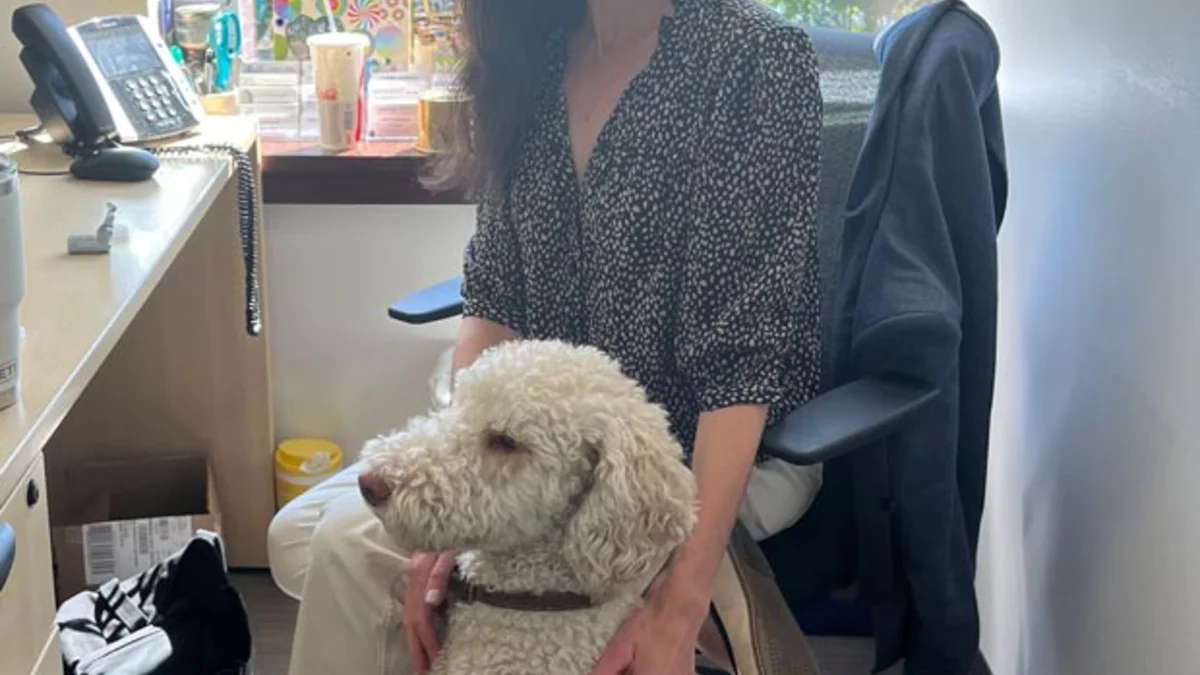 Dr. Dewitt and her dog