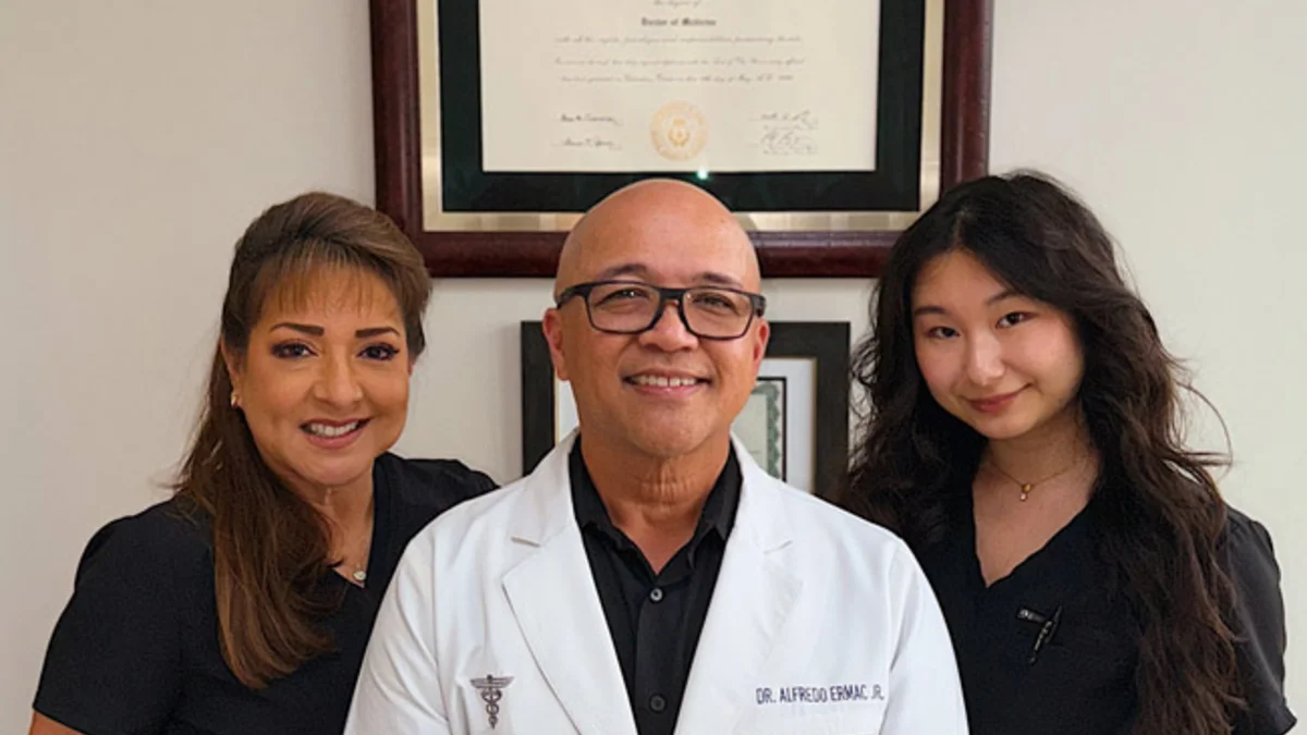 Dr. Ermac and staff
