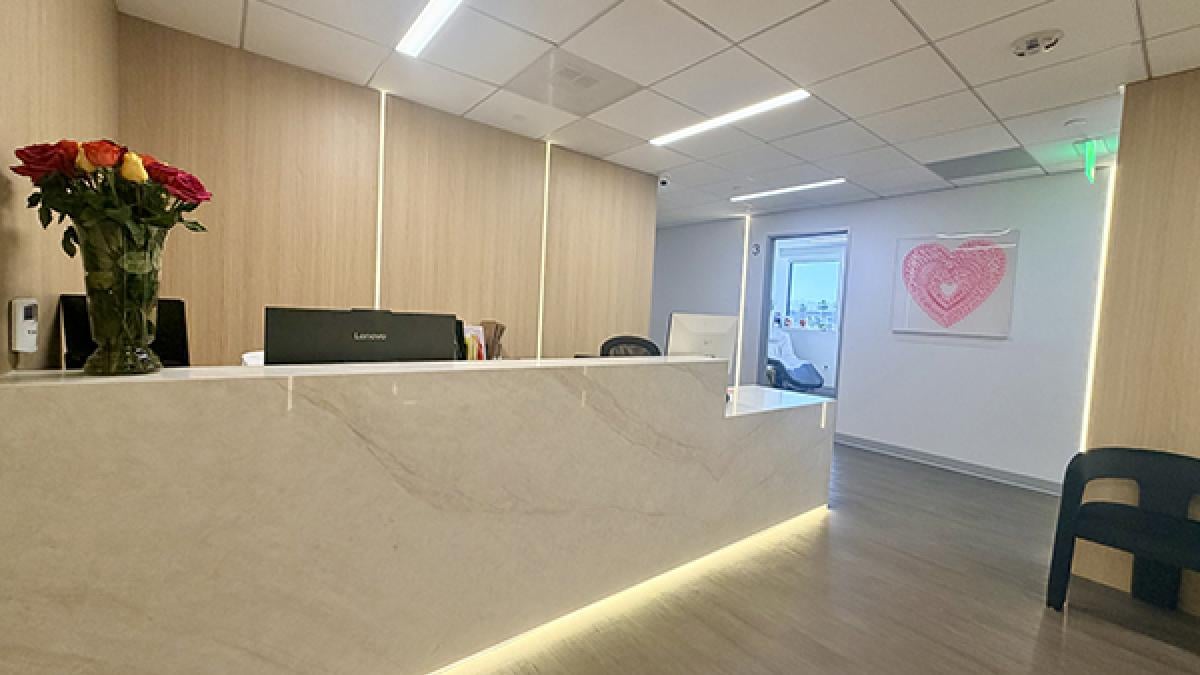 Dr. Setareh's reception area
