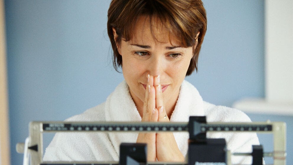 Women upset about scale reading