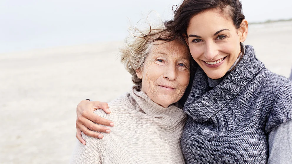A mother and her daughter. Dementia risk can be inherited.