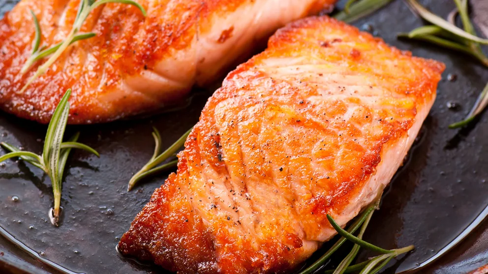 Fatty fish like salmon are good for your heart.