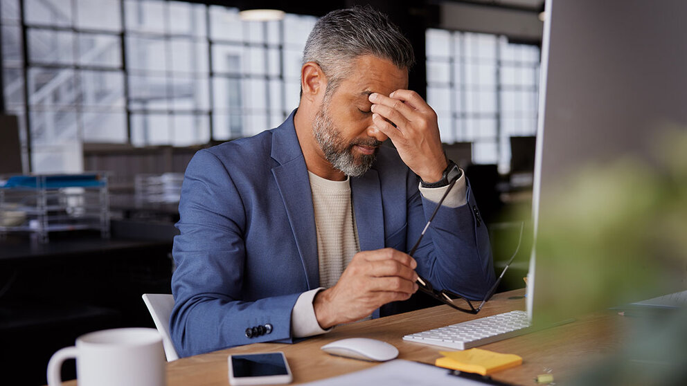 Employee stressed at work