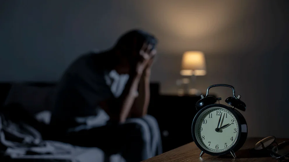 Man with insomnia