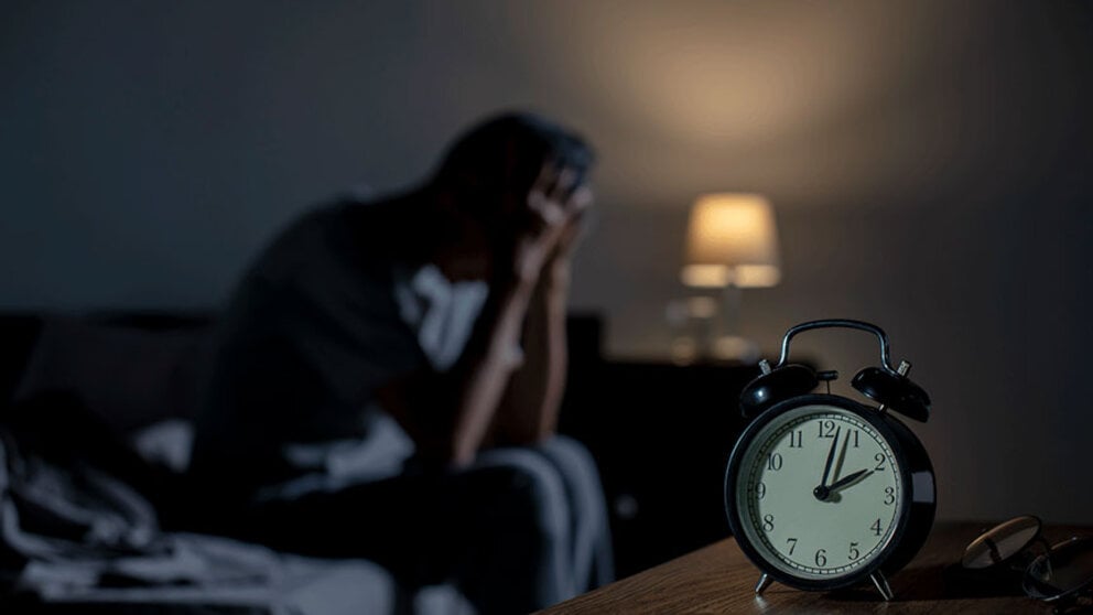 Man with insomnia