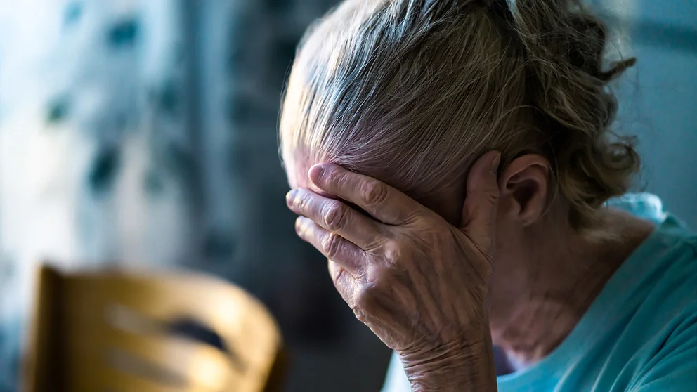 An older woman at home.