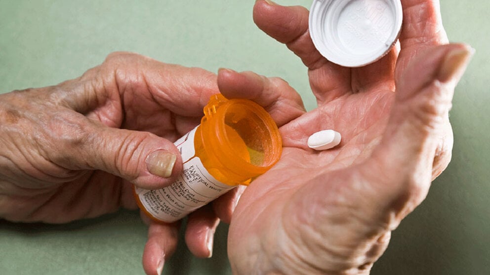 woman with medication