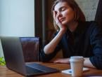 Woman exhausted at work