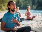 Three people practicing Awareness of Breath Meditation