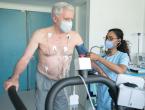  elderly man being tested at a medical facility for heart issues