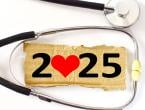 stethoscope surrounding paper with 2025 printed on it
