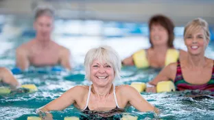 Exercise like swimming can reduce stress