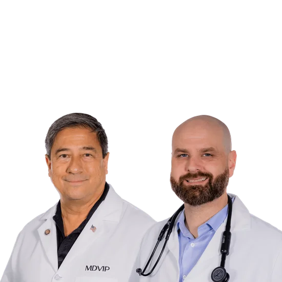 Dr. Loudermilk and Dr. Pappas in Destin, Florida. 